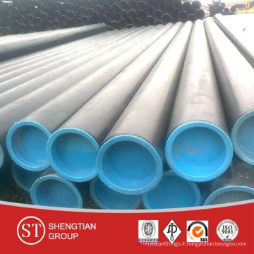 Chine Fabricant ASTM A106 Tuyau en acier au carbone sans soudure / Tuyau en acier au carbone ASTM API 5L / Tuyau en acier sans soudure noir Sch40 Sch80